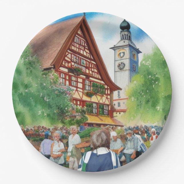 Oktoberfest Pappteller (Vorderseite)