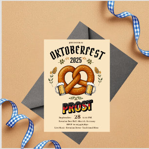 Oktoberfest-Party-Einladung Bayerisches Bier Pro Einladung