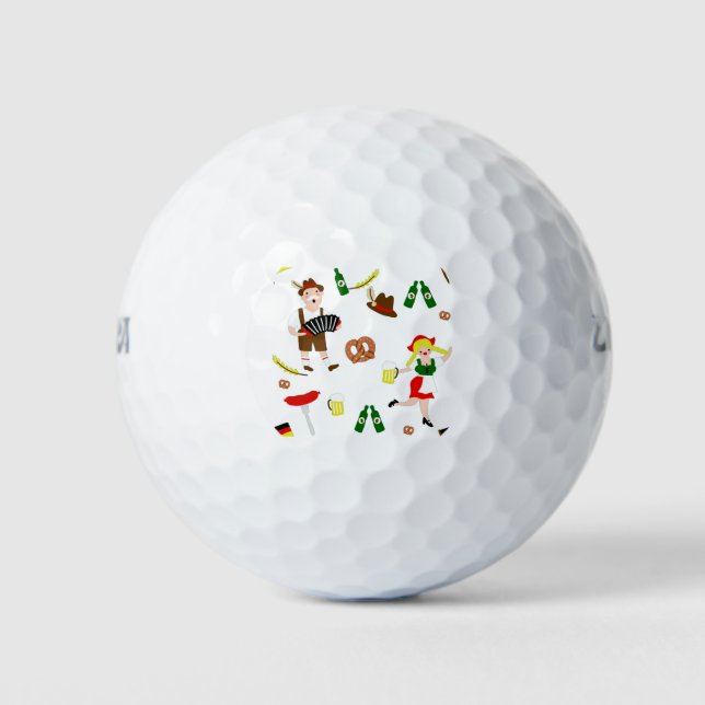 Oktoberfest-Party Golfball (Vorderseite)