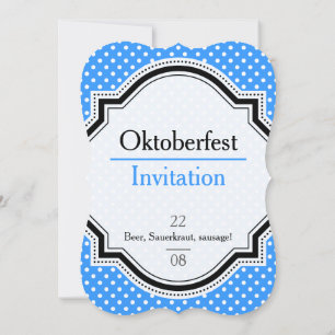 Oktoberfest Polka Dots Einladung