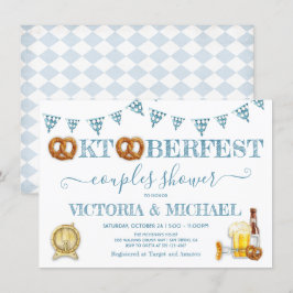 Oktoberfest Pretzel Paare Dusche Einladung