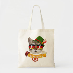 Oktoberfest T Funny Prost Puff Purrost Katze Tragetasche