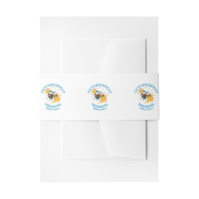 OKTOBERFEST WEDDING EINLADUNGSBANDEROLE (Vorderseite Beispiel)