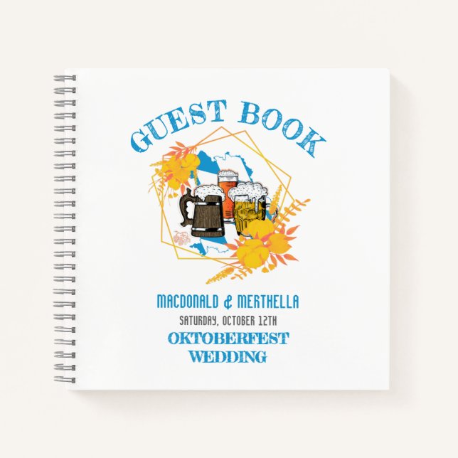 OKTOBERFEST Wedding Guest Notizbuch (Vorderseite)