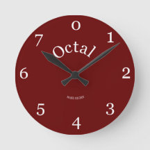 Oktoberuhr lebt dein Leben in Basis 8 rot