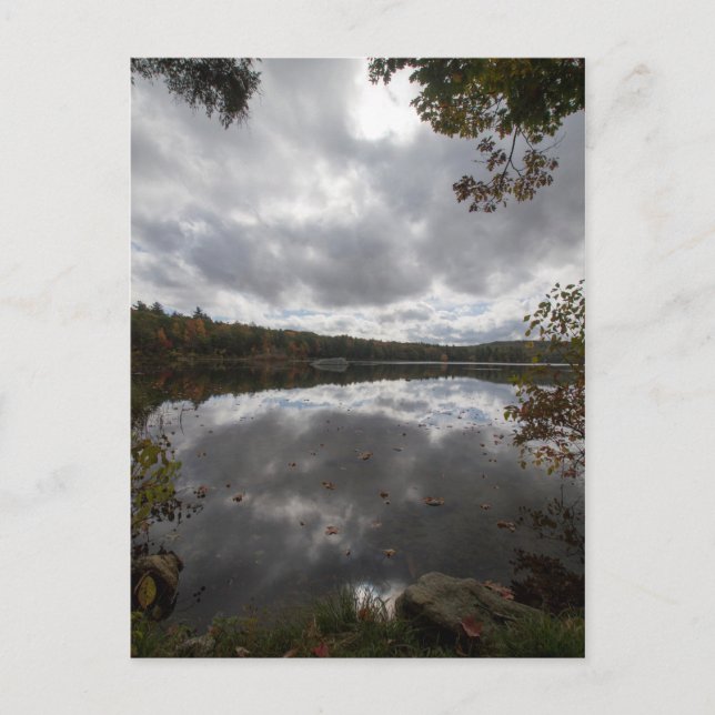 Oktoberwindbläschen Postkarte (Vorderseite)