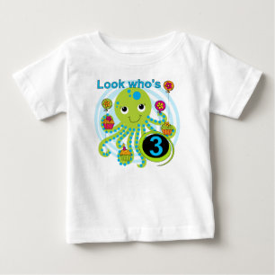 Oktopus 3. Geburtstag T - Shirt und Geschenke