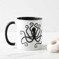 Oktopus aus Minoan-Keramik mit lustigem Text