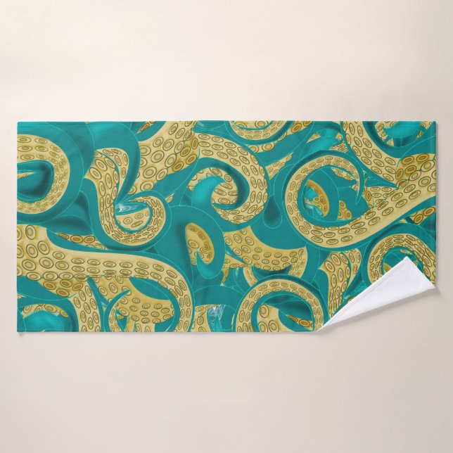 Oktopus-Badehandtuch Badehandtuch (Badehandtuch)