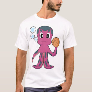 Oktopus Basketballspieler Basketball Sport T-Shirt