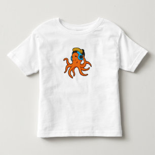 Oktopus bei Musik mit Kopfhörer Kleinkind T-shirt