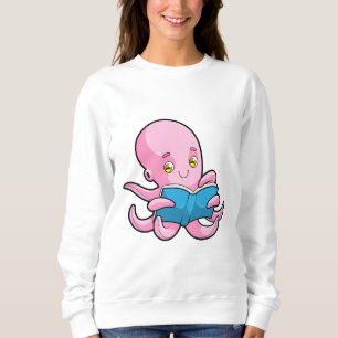 Oktopus beim Lesen eines Buches Sweatshirt