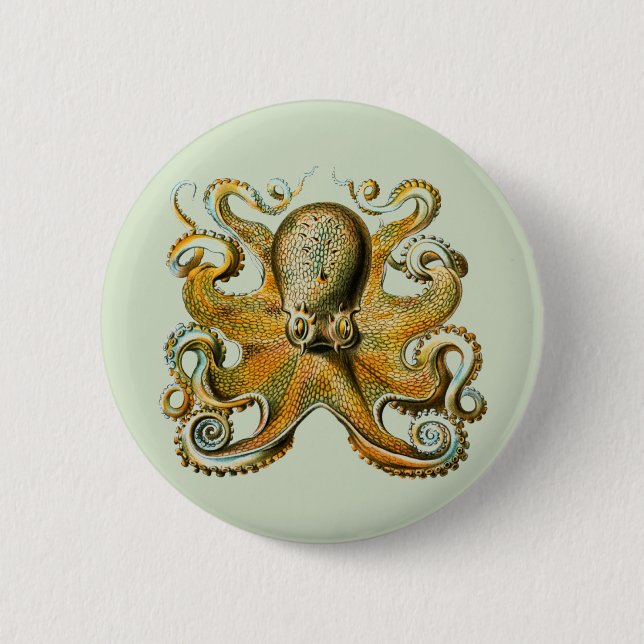 Oktopus Button (Vorderseite)