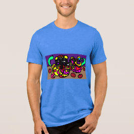 Oktopus cooler Stil Tri-Blend Shirt