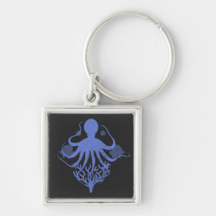 Oktopus (dunkler Hintergrund) Schlüsselanhänger