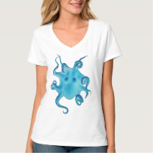 Oktopus Electric Ocean Blau Kraken Majestätisches