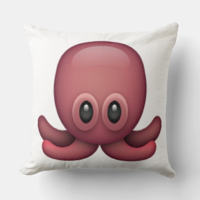 Oktopus - Emoji Kissen (Vorderseite)