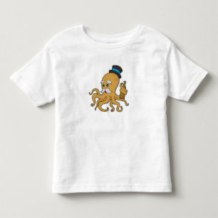 Oktopus Gentleman Hut Kleinkind T-shirt