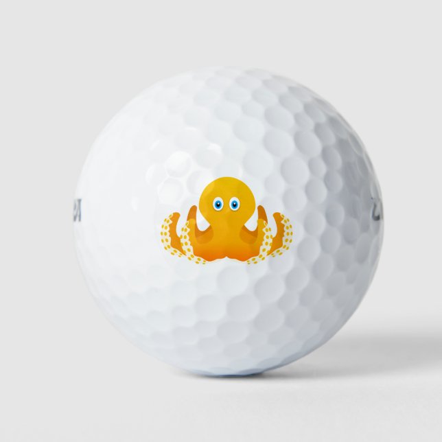 Oktopus Golfball (Vorderseite)