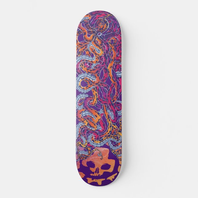 Oktopus-Graffiti-Skateboard Skateboard (Vorderseite)
