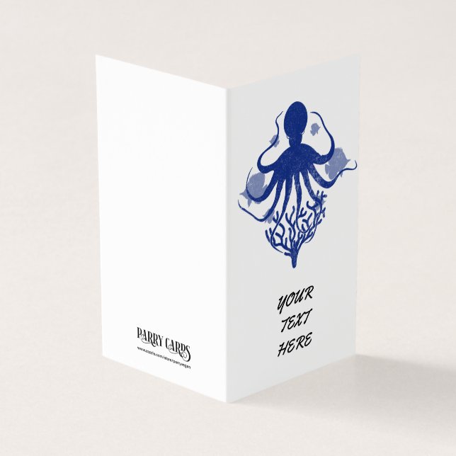 Oktopus (heller Hintergrund) (Vorderseite)