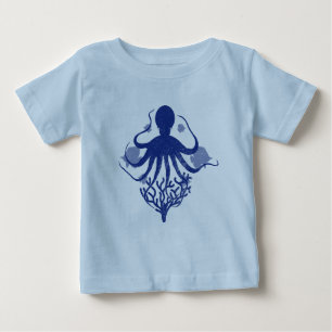 Oktopus (heller Hintergrund) Baby T-shirt