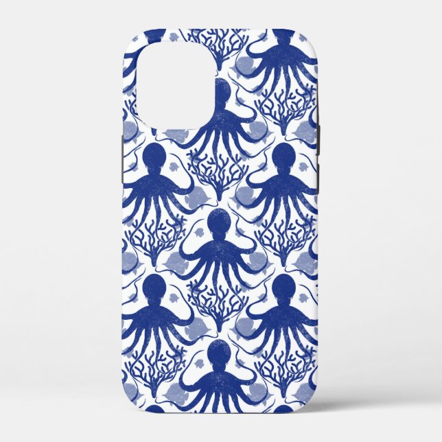 Oktopus (heller Hintergrund) Case-Mate iPhone Hülle (Rückseite)
