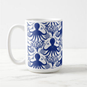 Oktopus (heller Hintergrund) Kaffeetasse