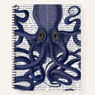 Oktopus hoch Nah Notizbuch