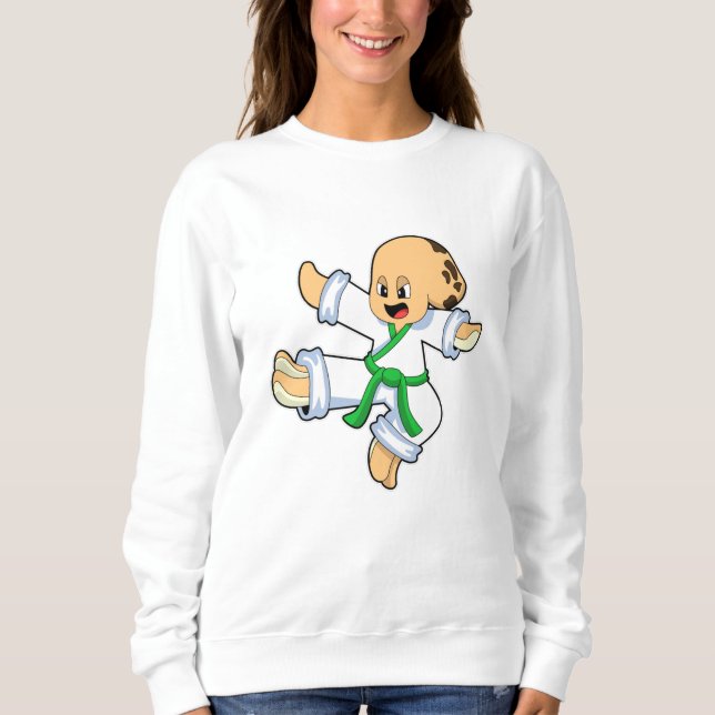Oktopus im Karate der Kampfkünste Sweatshirt (Vorderseite)
