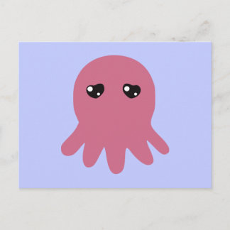 Oktopus in Liebe Postkarte