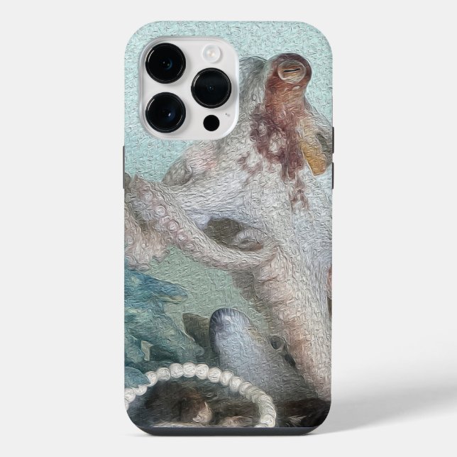 Oktopus iPhone 14 Pro Max Hülle (Rückseite)