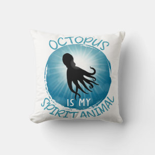 Oktopus ist mein Geistentier Kissen