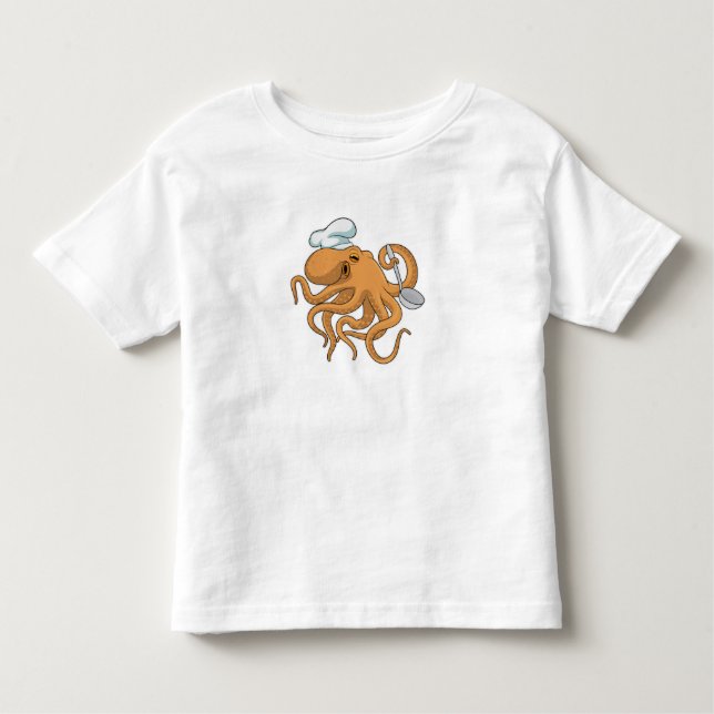 Oktopus Koch Kleinkind T-shirt (Vorderseite)