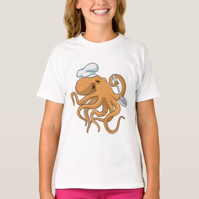 Oktopus Koch T-Shirt (Vorderseite)