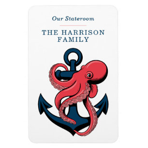 Oktopus Kreuzfahrtschiff Kabine Magnet