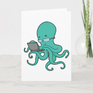 Oktopus-Laptop Karte