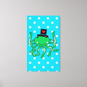 Oktopus Leinwanddruck