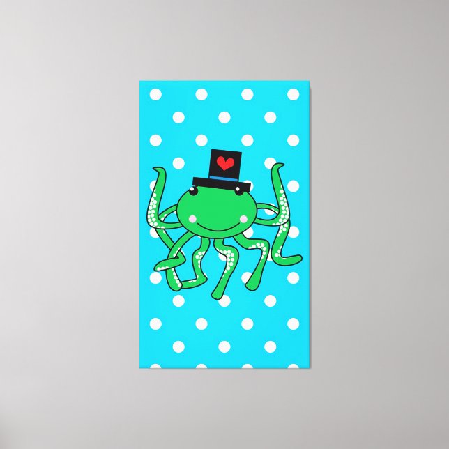 Oktopus Leinwanddruck (Vorderseite)