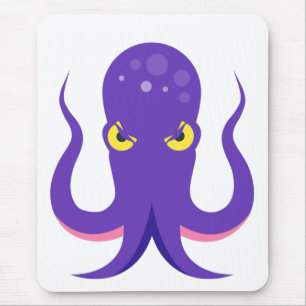 Oktopus Lila Tintenfisch Mousepad