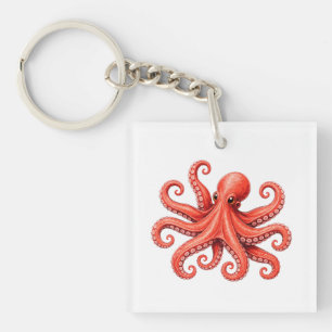 Oktopus Meer Leben Ozean Tier Design Schlüsselanhänger