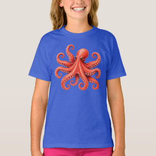 Oktopus Meer Leben Ozean Tier Design T-Shirt