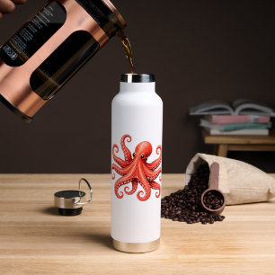 Oktopus Meer Leben Ozean Tier Design Trinkflasche