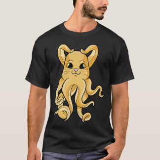 Oktopus mit 8 Armen als Katze T-Shirt