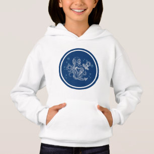 Oktopus mit Anchor Hoodie
