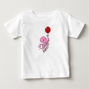 Oktopus mit Ballon Baby T-shirt