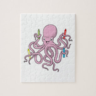 Oktopus mit Crayon