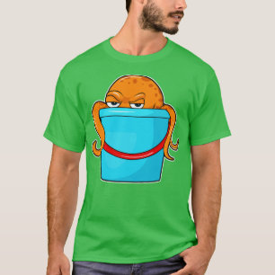Oktopus mit Eimer T-Shirt