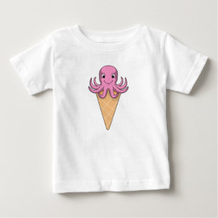 Oktopus mit Eiscreme Baby T-shirt
