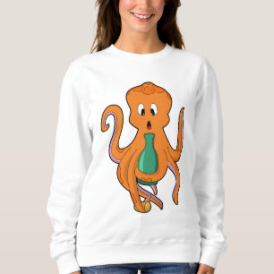 Oktopus mit Flasche.PNG Sweatshirt